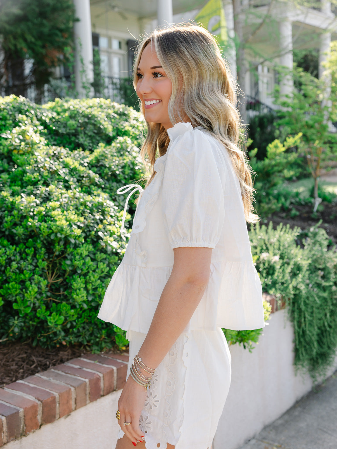 Myah Eyelet Embroidered Blouse