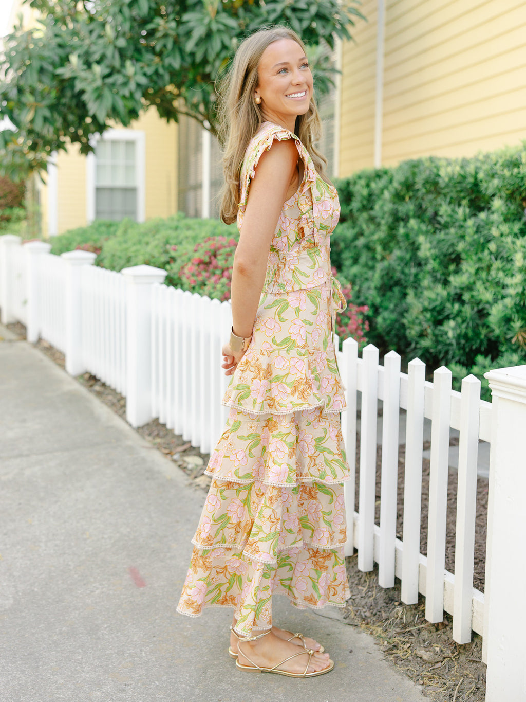 Fauna Bloom Midi Skirt Set