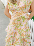Fauna Bloom Midi Skirt Set