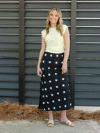 Vivienne Polka Dot Maxi Skirt