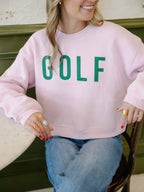 Golf Cropped Graphic Pullover