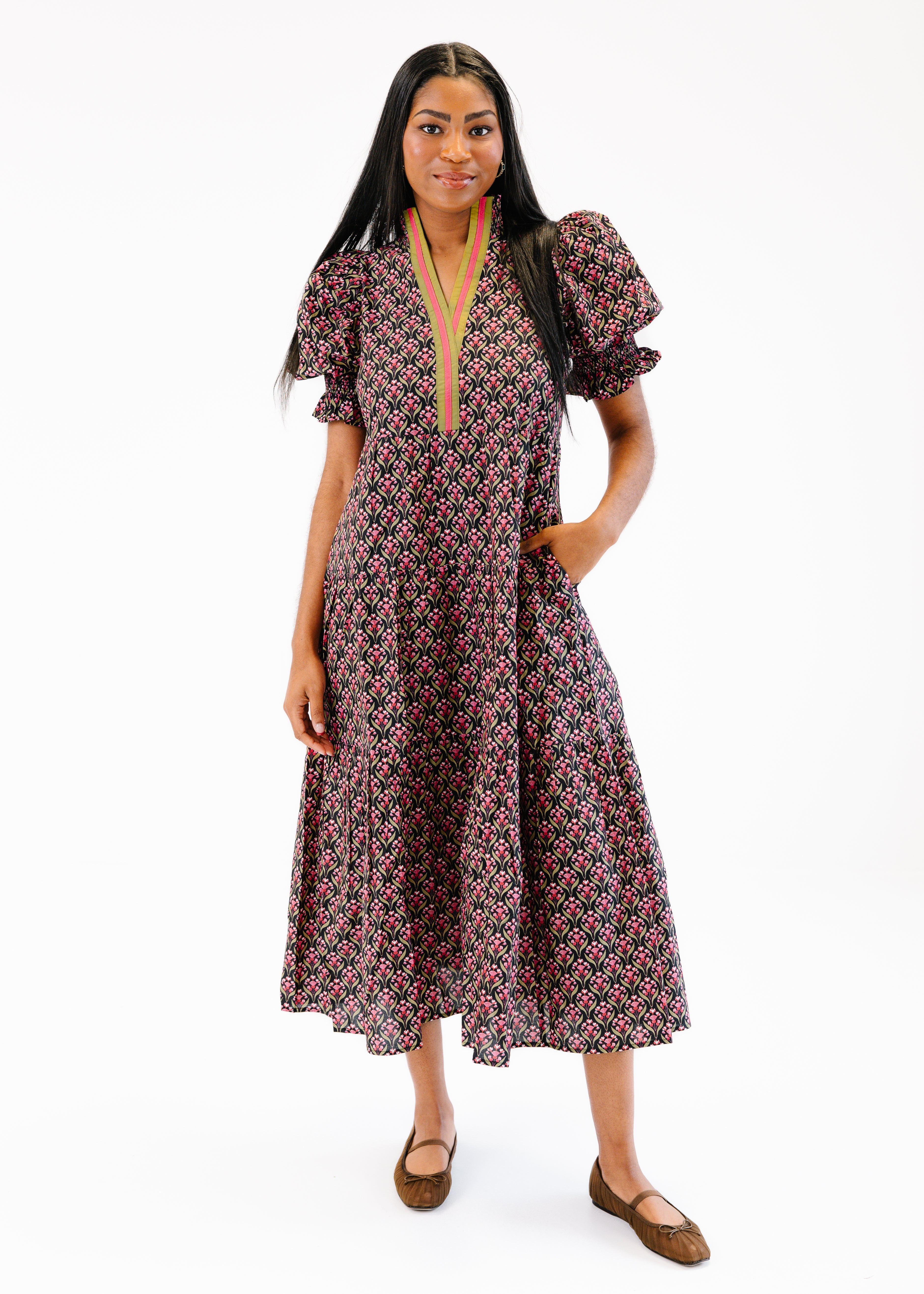Molly Floral Midi Dress