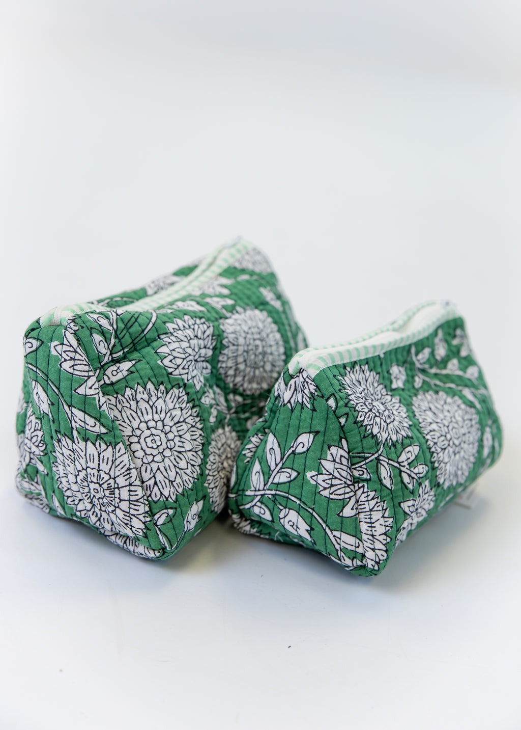 Block Printed Cosmetic Pouch