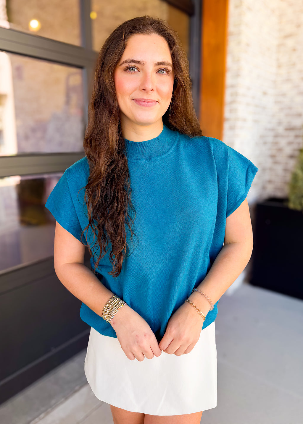 Marina Mock Neck Top