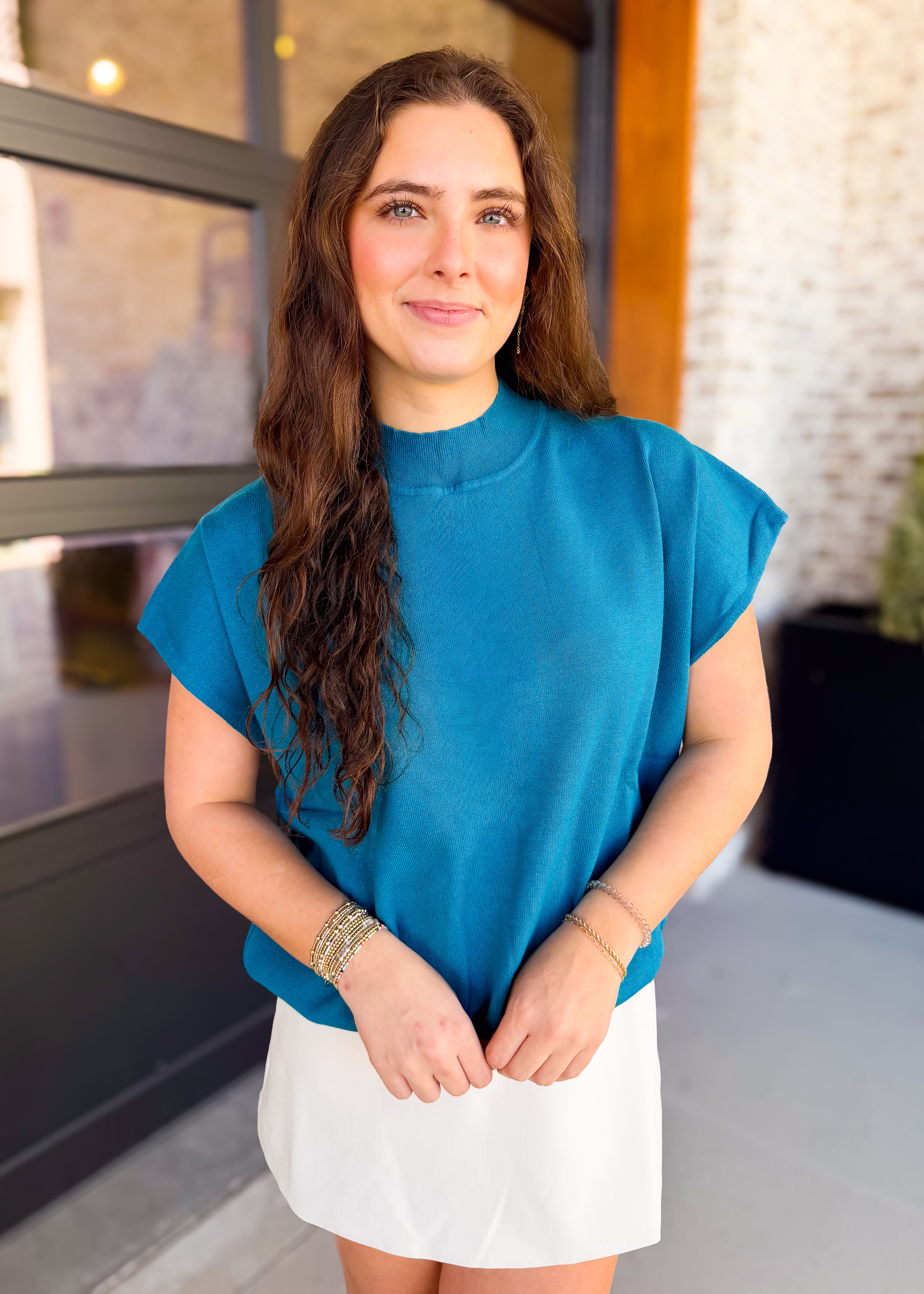 Marina Mock Neck Top