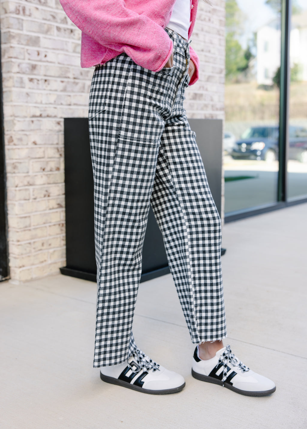 Betsy Gingham Wide Leg Pants