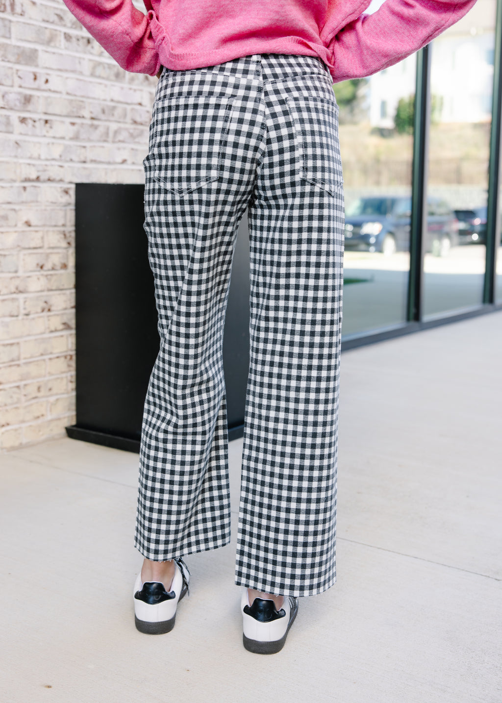 Betsy Gingham Wide Leg Pants