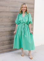 Ava Tie Waist Midi Dress