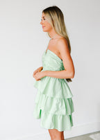 Lilah Tiered Halter Mini Dress