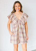 Giselle Plaid Ruffle Romper