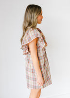 Giselle Plaid Ruffle Romper