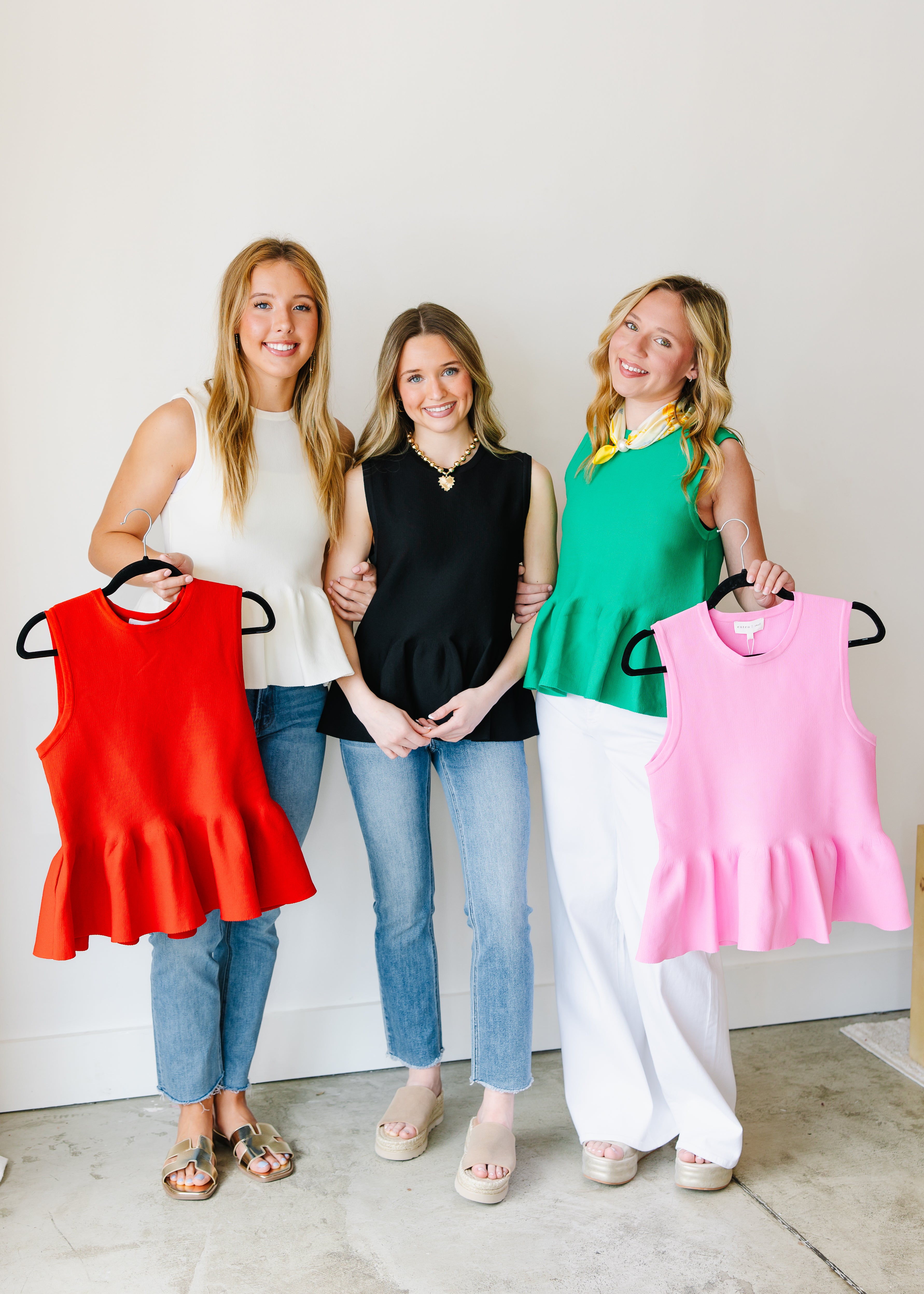 Fiona Peplum Sleeveless Top