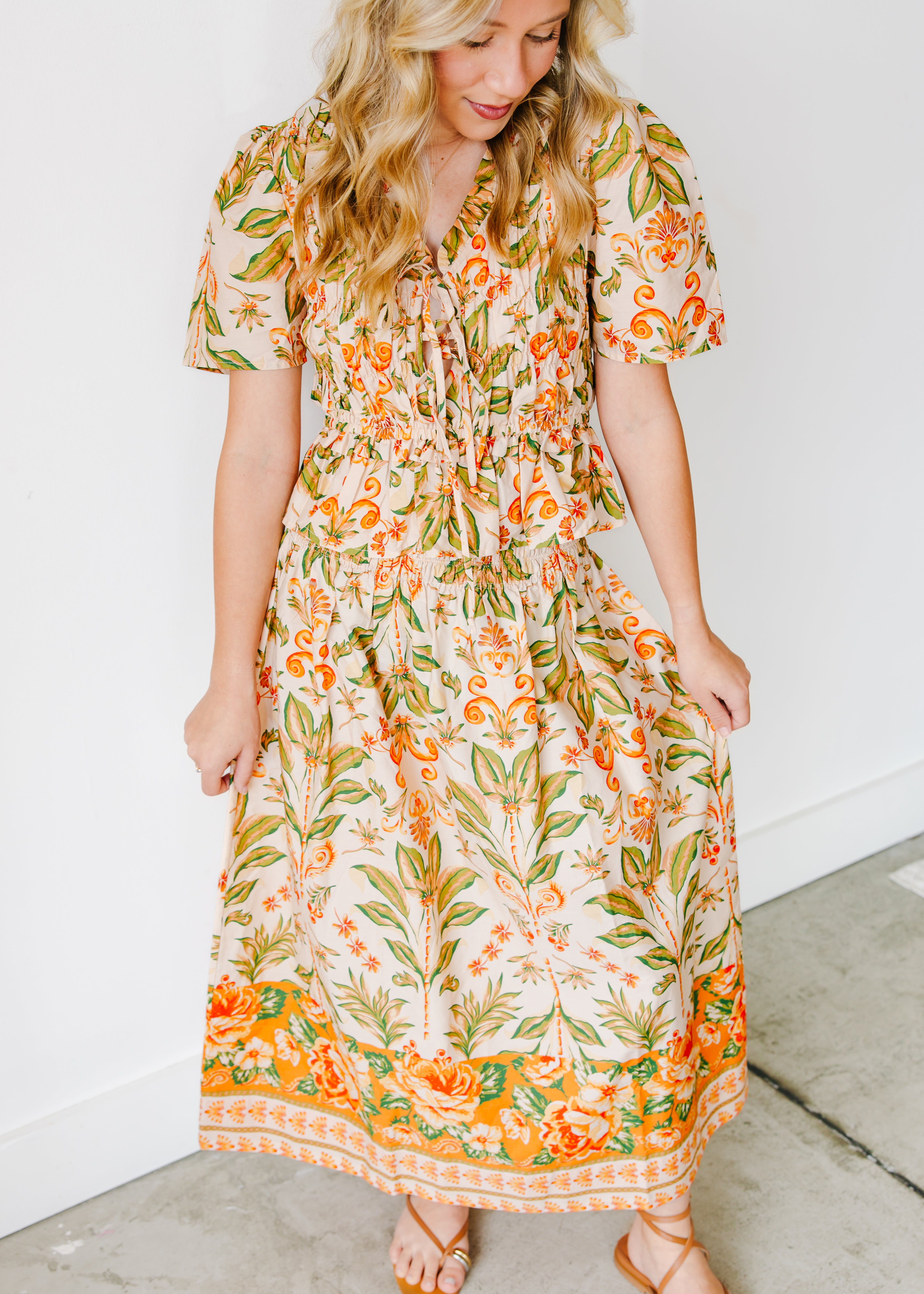 Talia Floral Maxi Skirt