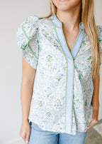 Rosalind Flutter Detail Top