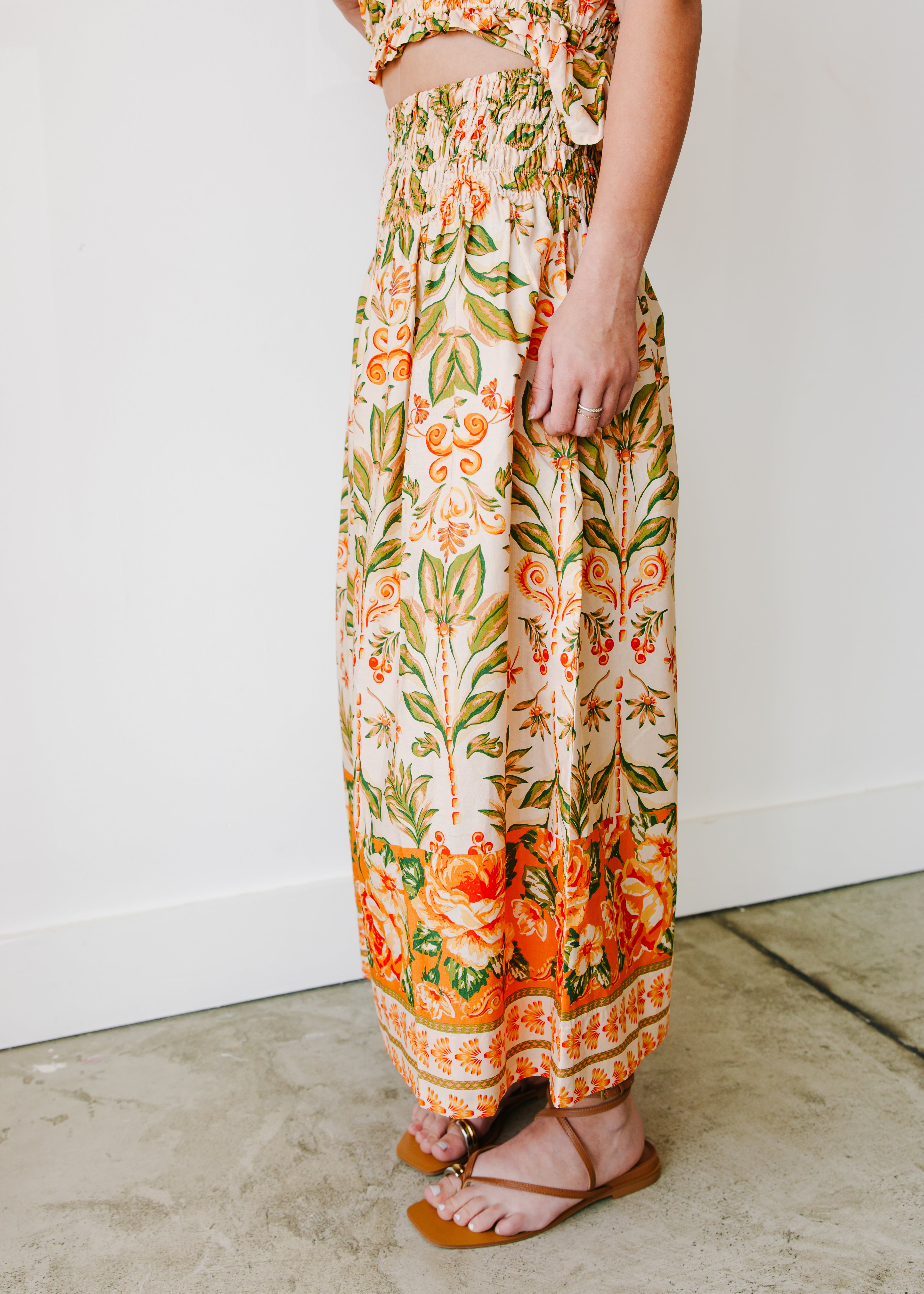Talia Floral Maxi Skirt