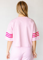 Dakota Stripe Sleeve Lounge Top