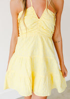 Chelsea Embroidered Halter Dress