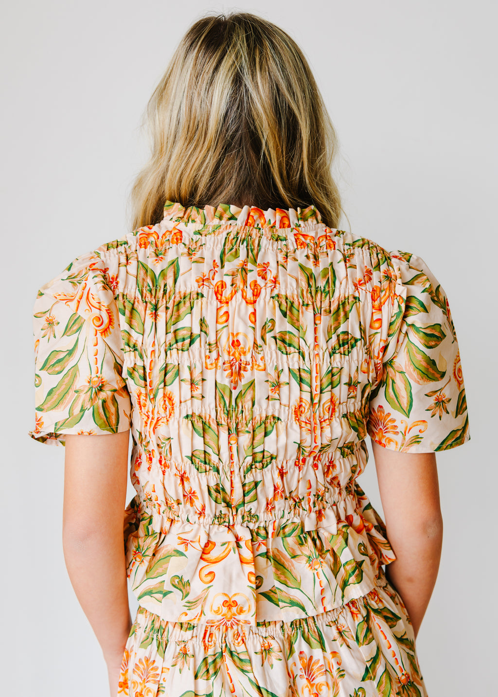 Talia Floral Tie-Front Top