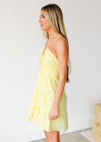 Chelsea Embroidered Halter Dress