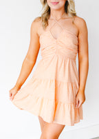 Marbella Ruched Halter Mini Dress