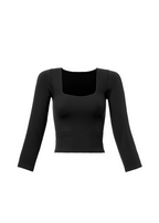Adriana Square-Neck Crop Top