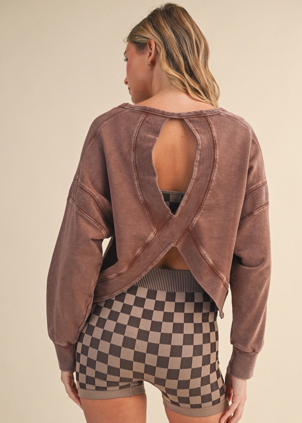 Emilia Open Back Pullover