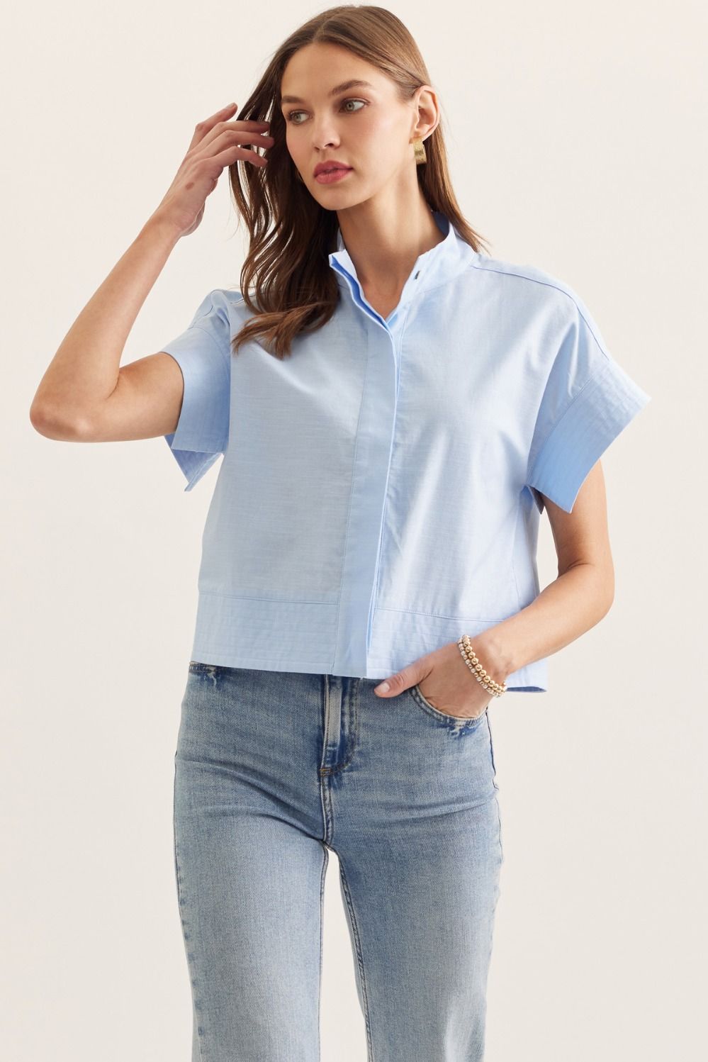 Sylvie Mock Neck Top