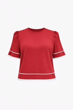 Colette Contrast Trim Blouse