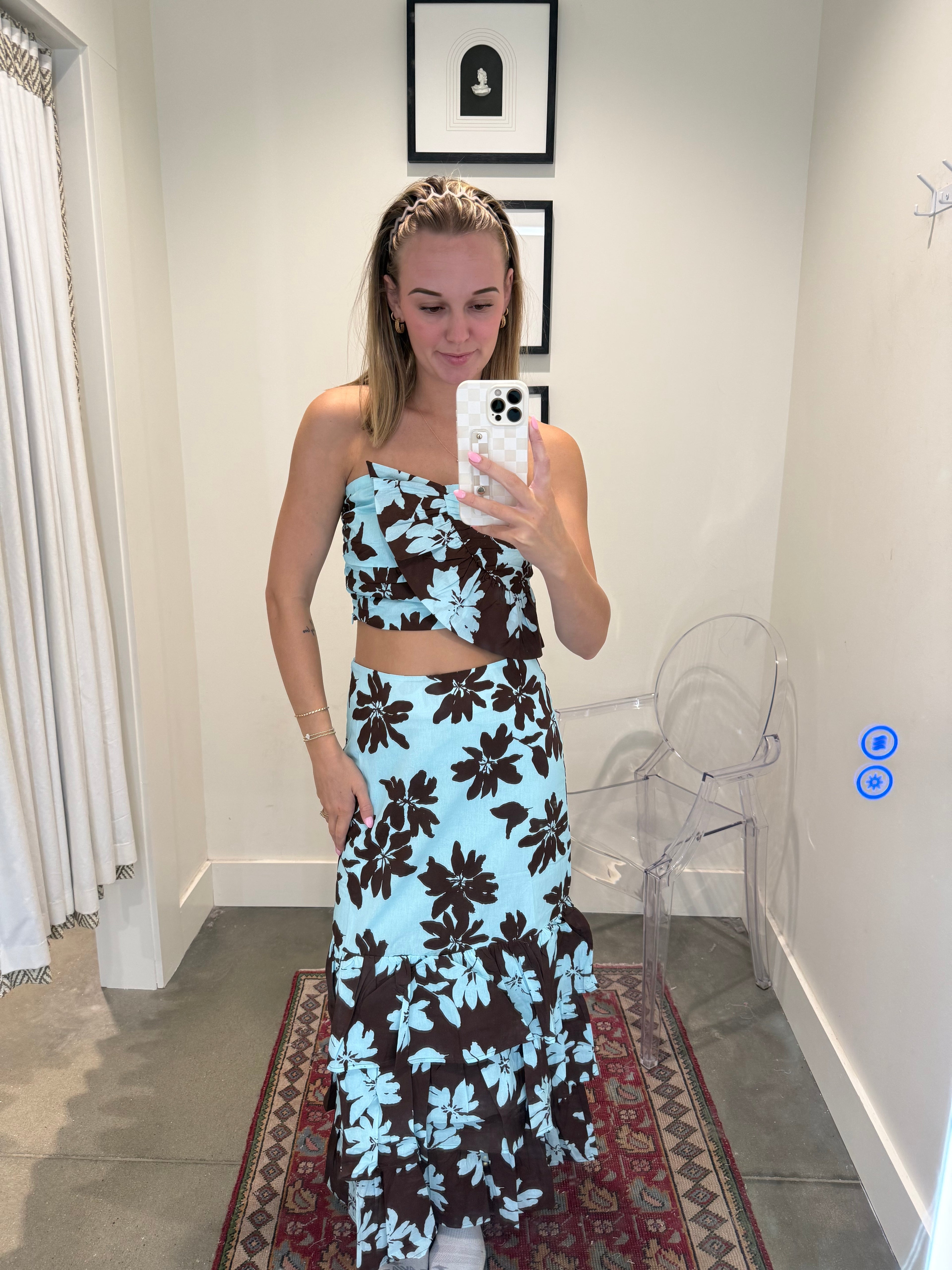 Tara Ruffle Crop Top