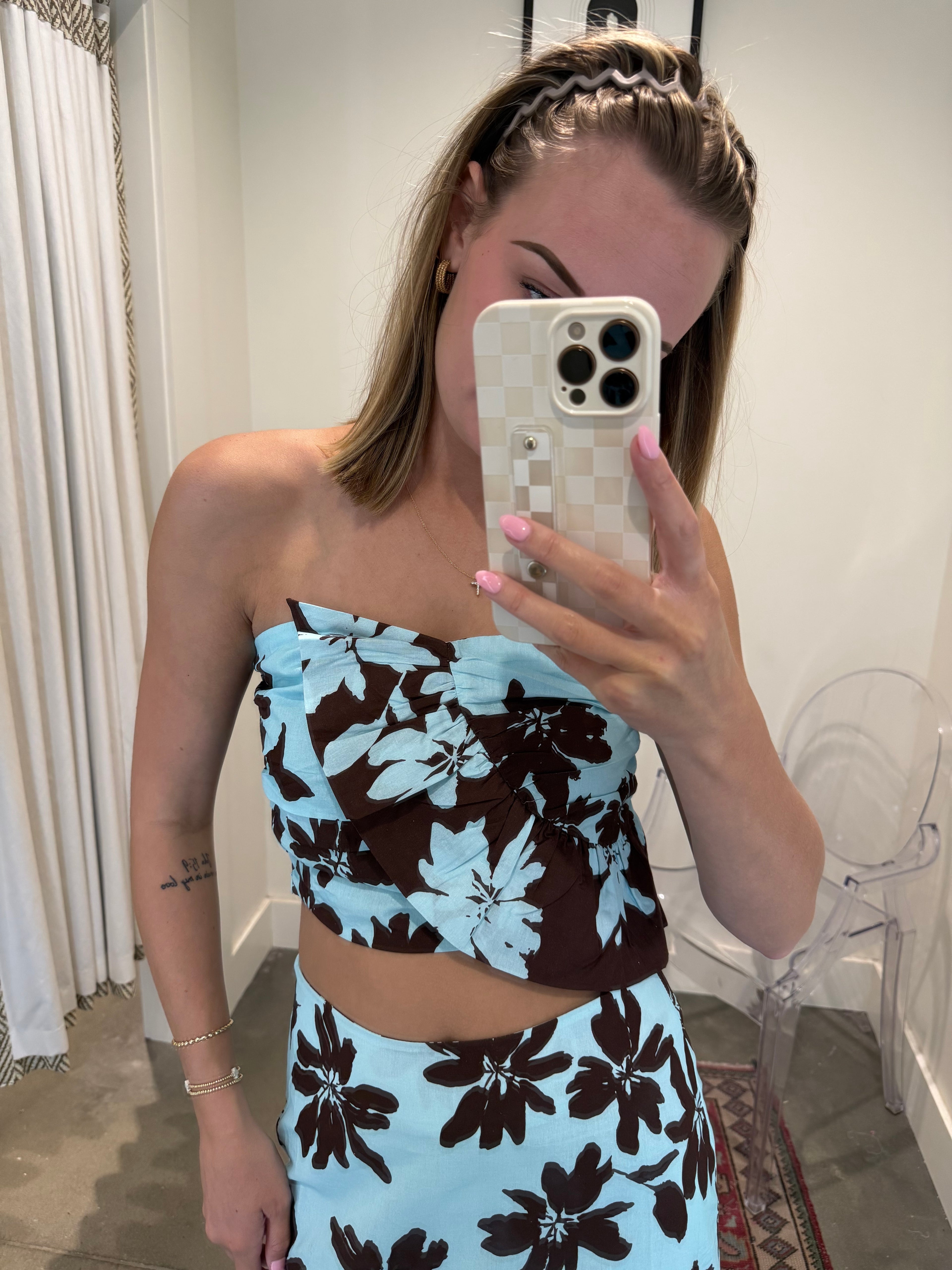 Tara Ruffle Crop Top
