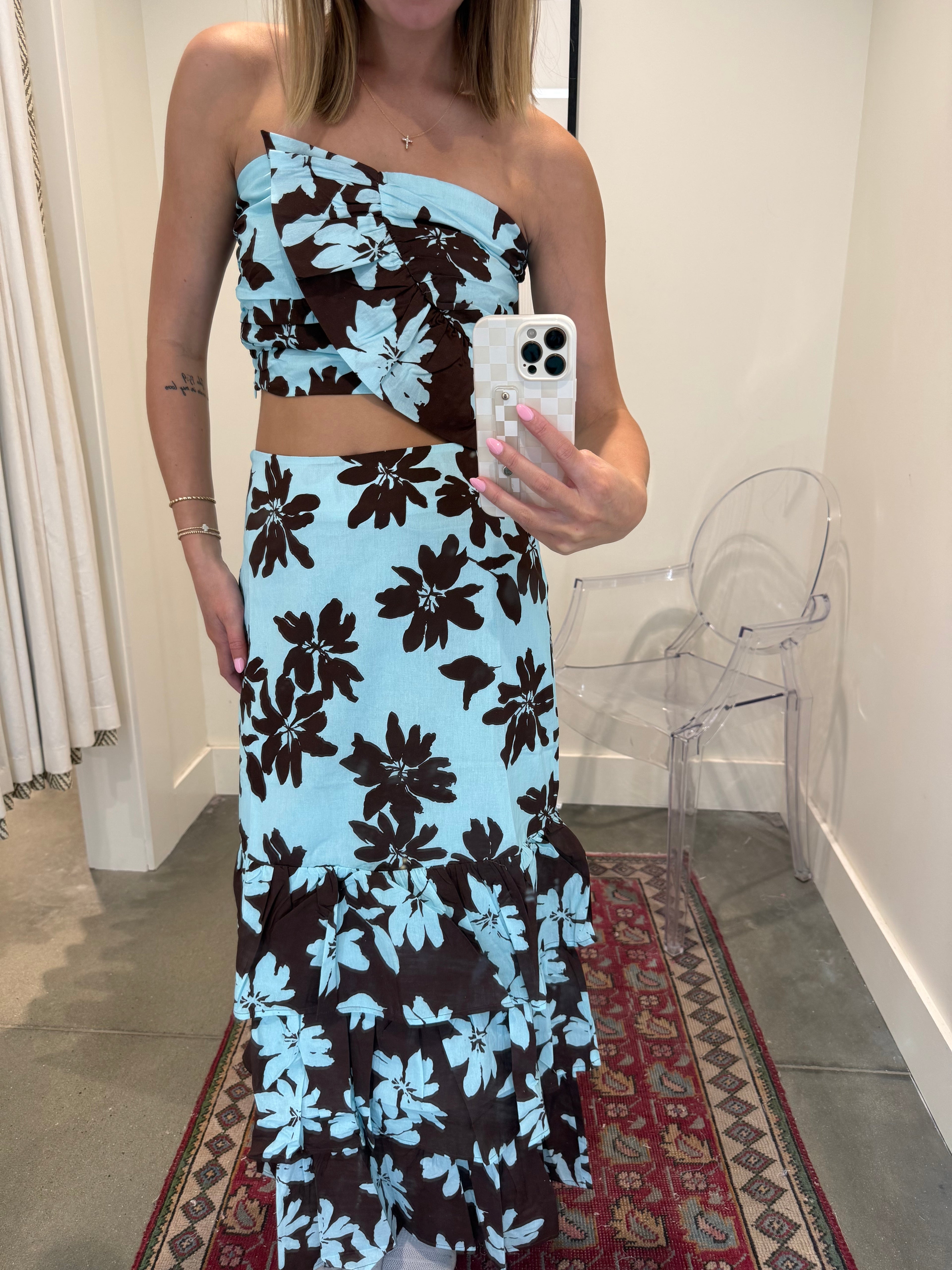 Tara Tiered Ruffle Maxi Skirt