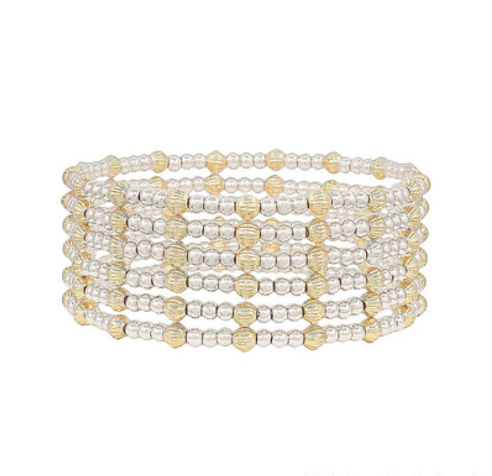 6 Row CCB Ball Bracelet Set