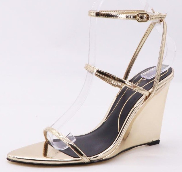 Sue Metallic Wedge Sandal