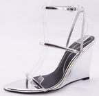 Sue Metallic Wedge Sandal