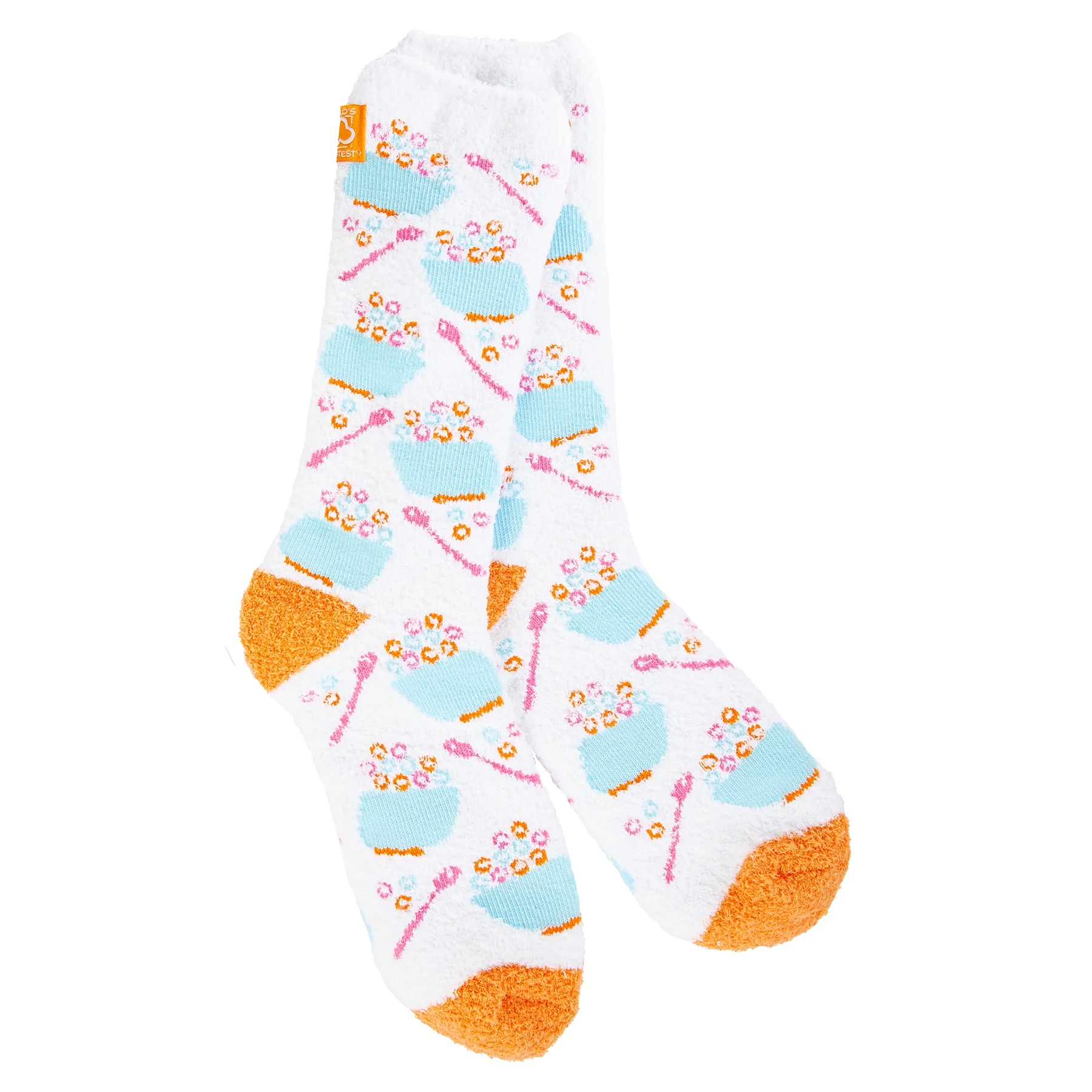 World's Softest Breakfast Crew Socks