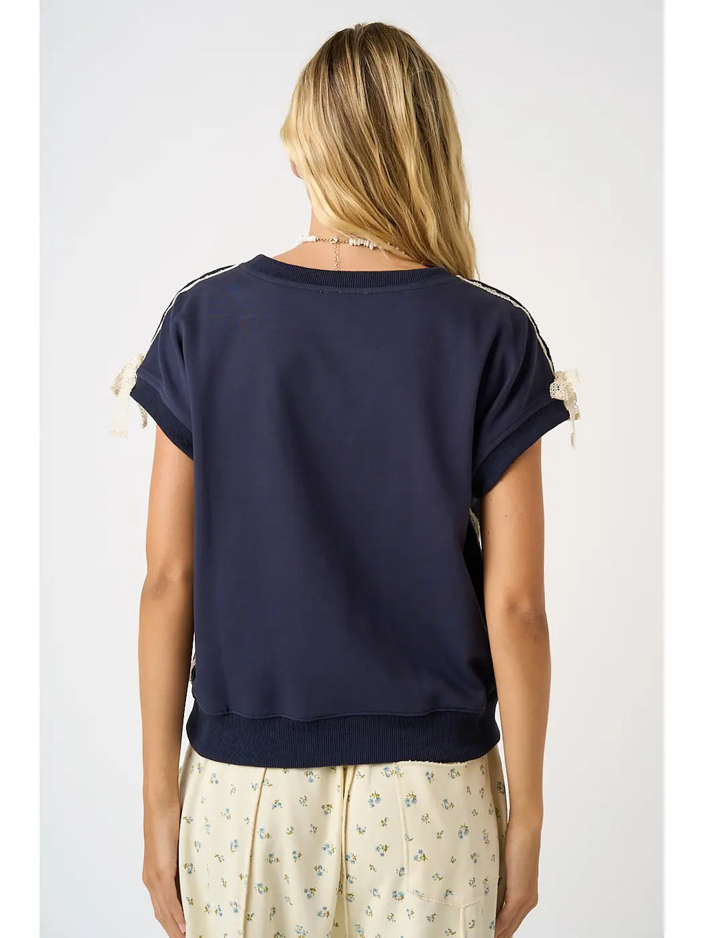 Lacy Sweatshirt Top