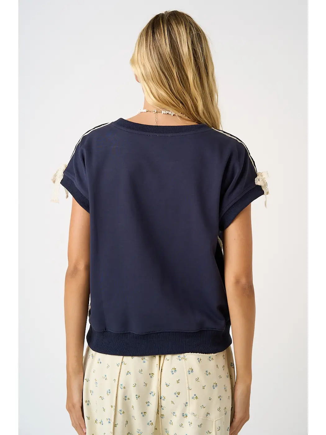 Lacy Sweatshirt Top