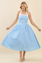 Kamryn Tie Neck Midi Dress