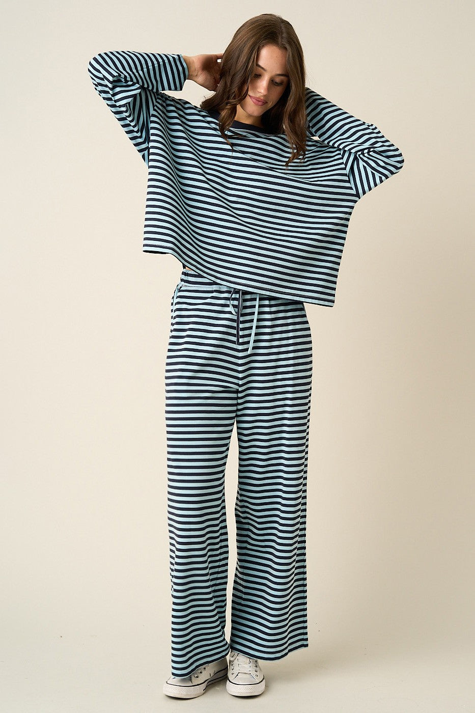 Lena Striped Lounge Set