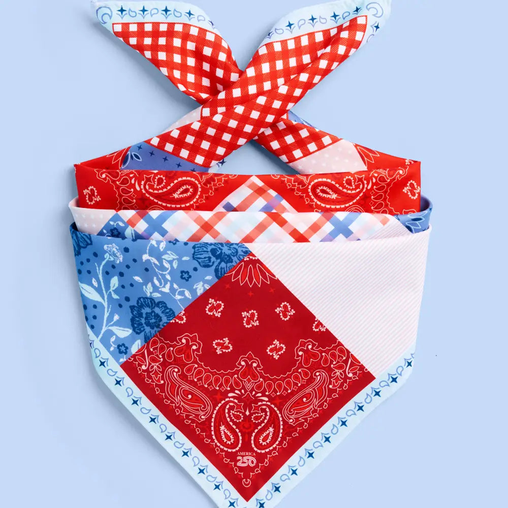 America 250 Patchwork Headscarf