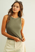 Tatum Contrast Stitch Tank