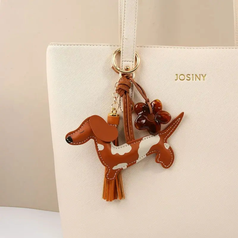 Vegan Leather Dog Bag Charm