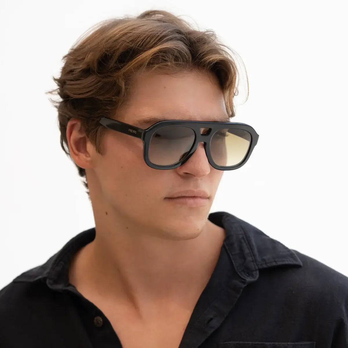 Voyager Acetate Oversized Mens Aviator Sunglasses