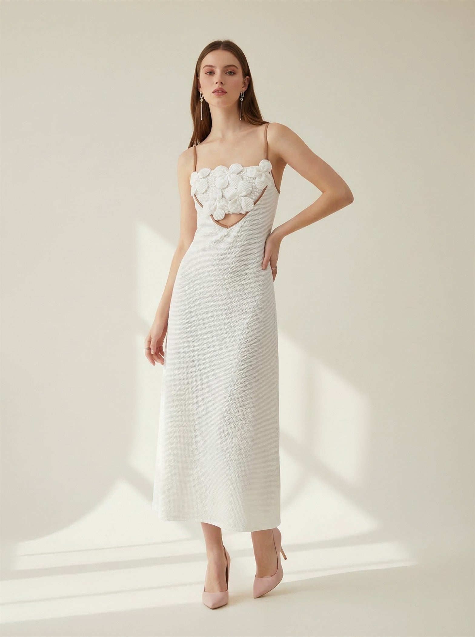 Floral Elegance Cutout Maxi Dress