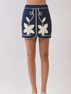 Lena Floral Appliqué Skirt