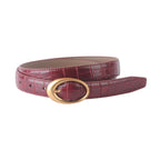 Croco Clean Stitched Belt