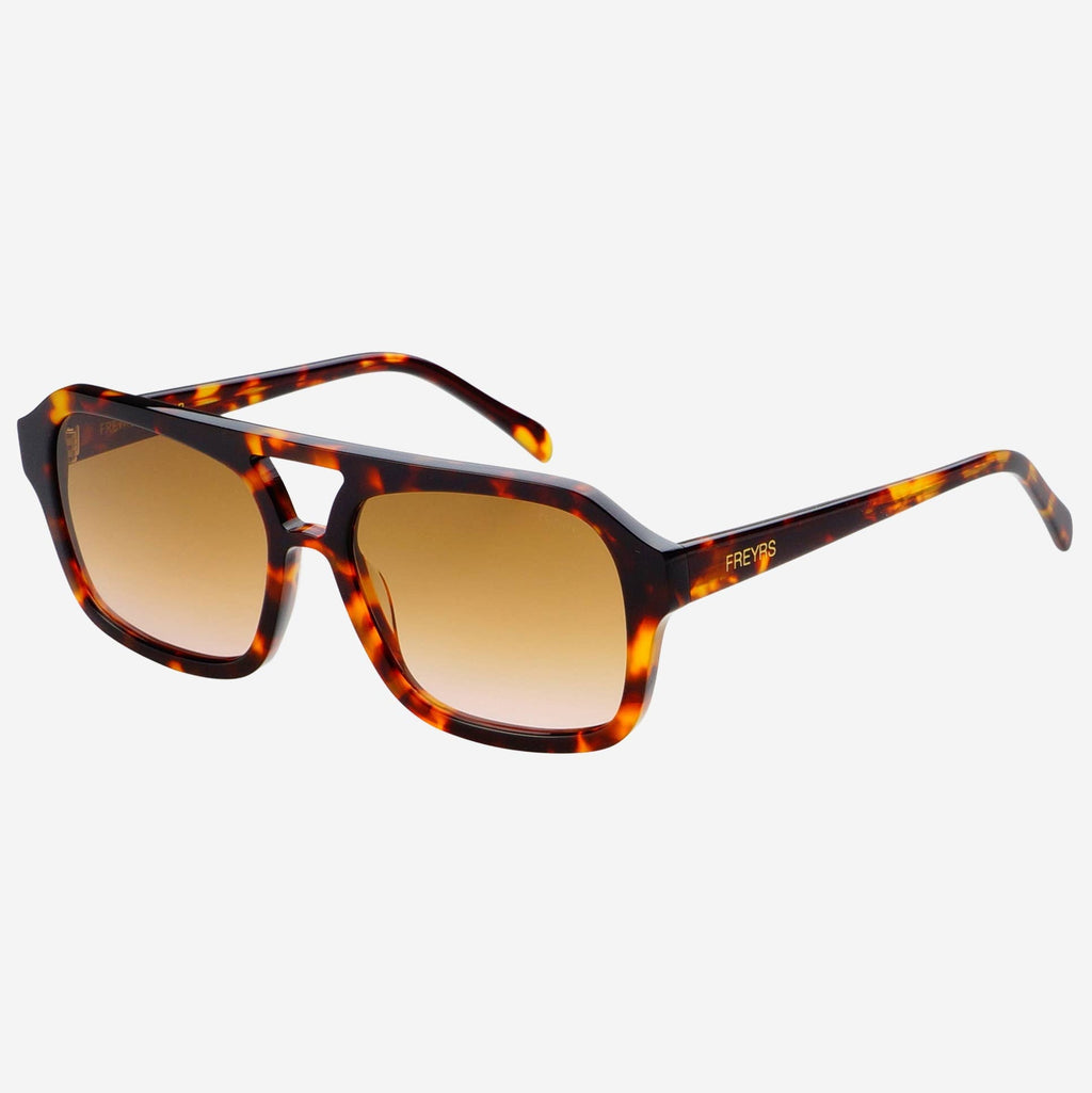 Havana Acetate Aviator Sunglasses - Tortoise/Brown