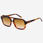 Havana Acetate Aviator Sunglasses - Tortoise/Brown