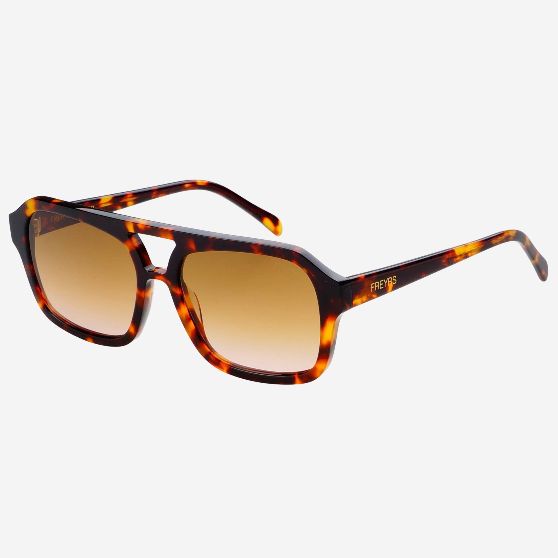 Havana Acetate Aviator Sunglasses - Tortoise/Brown