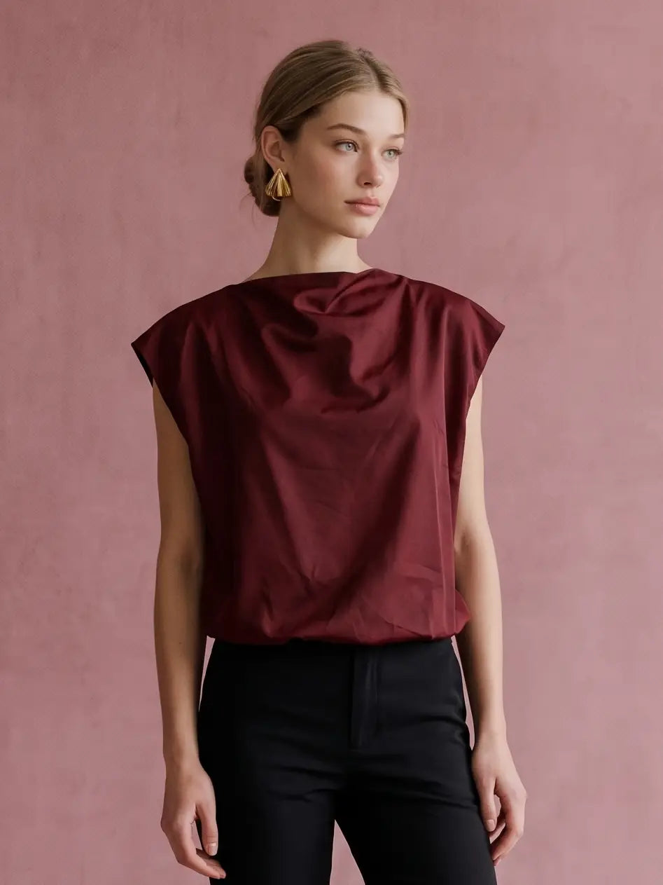 Jovie Bubble Hem Sleeveless Top